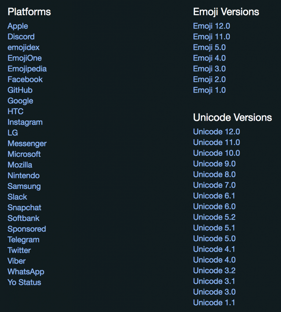 emoji-unicode-platform